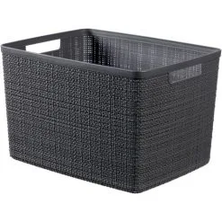 KETER Corbeille Curver L Jute Donkergris 20L - Gris Foncé 7 KETER Corbeille Curver L Jute Donkergris 20L - Gris Foncé -Keter Soldes Boutique 31775029 4