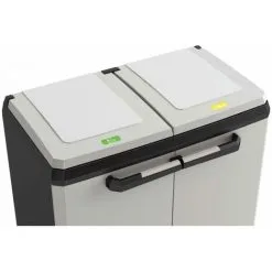 Armoire De Recyclage Split Basic Gris Et Noir 85 Cm Keter - Noir 8 Armoire De Recyclage Split Basic Gris Et Noir 85 Cm Keter - Noir -Keter Soldes Boutique 31975963 4