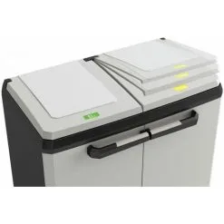 Armoire De Recyclage Split Basic Gris Et Noir 85 Cm Keter - Noir 9 Armoire De Recyclage Split Basic Gris Et Noir 85 Cm Keter - Noir -Keter Soldes Boutique 31975963 5