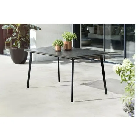 Keter METALEA Table Effet Métal Foncé 2 Keter METALEA Table Effet Métal Foncé – Image 2