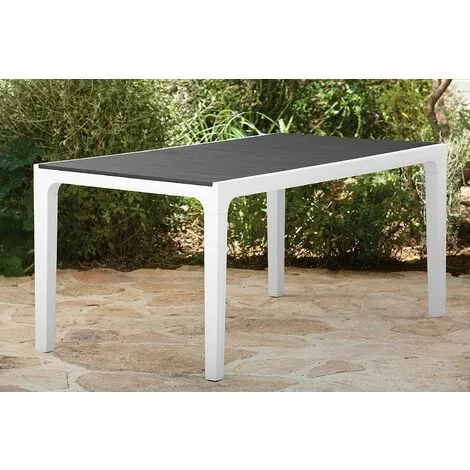 Keter Table HARMONY Blanc / Graphite 2 Keter Table HARMONY Blanc / Graphite – Image 2