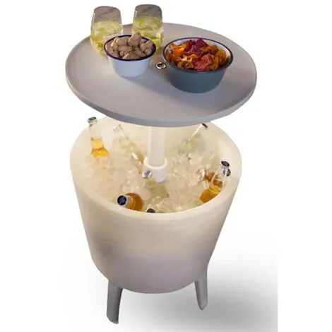 Rafraîchisseur éclairé Blanc 232924 Keter - Blanc 5 Rafraîchisseur éclairé Blanc 232924 Keter - Blanc – Image 5