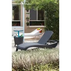 Bain De Soleil Atlantic KETER Résine Effet Rotin Gris Anthracite Chaise Longue Dossier 5 Positions 9 Bain De Soleil Atlantic KETER Résine Effet Rotin Gris Anthracite Chaise Longue Dossier 5 Positions -Keter Soldes Boutique 34972256 5