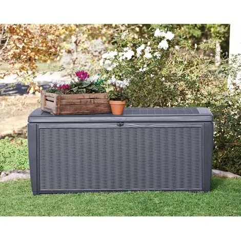 Boîte De Rangement De Jardin Sumatra 511 L Keter - Anthracite 3 Boîte De Rangement De Jardin Sumatra 511 L Keter - Anthracite – Image 3