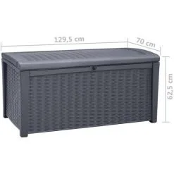 Coffre De Rangement De Jardin Borneo 416 L Keter - Anthracite 7 Coffre De Rangement De Jardin Borneo 416 L Keter - Anthracite -Keter Soldes Boutique 3938332 3