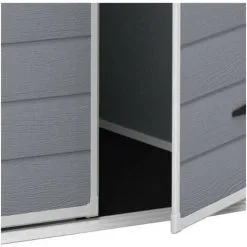 KETER Abri En Résine - MANOR PREMIUM 65 - 2.8 M² + Double Porte-fenêtre - Gris -Keter Soldes Boutique 4074841 3