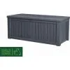 Keter 247606 Rockwood - Coffre De Rangement - Graphite - 570 L - 155x72,4x64,4cm