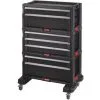 KETER Servante A Outils 7 Tiroirs - Modulable Avec Verouillage Centralisé - 60 X 38 X 83 Cm Sur Roulettes
