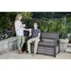 KETER Banc Coffre En Résine OAKLAND BROSSIUM - 227L - Gris Anthracite