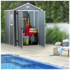 KETER Abri En Résine MANOR 65DD - 2.8M² - Gris -Keter Soldes Boutique 4981019 3