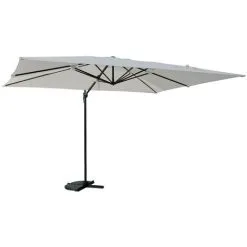 Parasol Déporté Rectangle 3x4 - Ecru - 14-700659 - Keter - Blanc