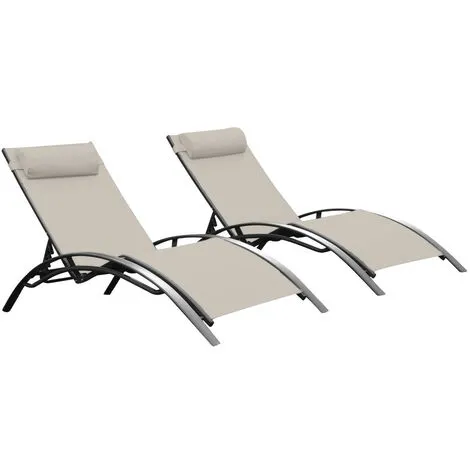 Bain De Soleil Monaco Taupe (lot De 2) - 5 Positions - 35-710436 - Keter - Taupe 1 Bain De Soleil Monaco Taupe (lot De 2) - 5 Positions - 35-710436 - Keter - Taupe