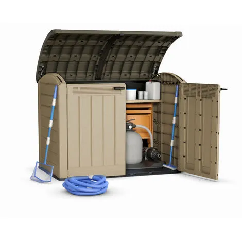 Coffre Jardin Résine Multifonctions - 2000l - Beige - 12-922471 - Keter 2 Coffre Jardin Résine Multifonctions - 2000l - Beige - 12-922471 - Keter – Image 2