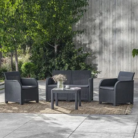 Table De Jardin Rosalie Graphite Keter - Anthracite 2 Table De Jardin Rosalie Graphite Keter - Anthracite – Image 2