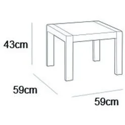 Table De Jardin Rosalie Graphite Keter - Anthracite 7 Table De Jardin Rosalie Graphite Keter - Anthracite -Keter Soldes Boutique 54256212 3