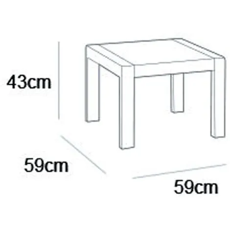 Table De Jardin Rosalie Graphite Keter - Anthracite 3 Table De Jardin Rosalie Graphite Keter - Anthracite – Image 3