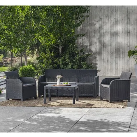 Table De Jardin Rosalie Graphite Keter - Anthracite 4 Table De Jardin Rosalie Graphite Keter - Anthracite – Image 4