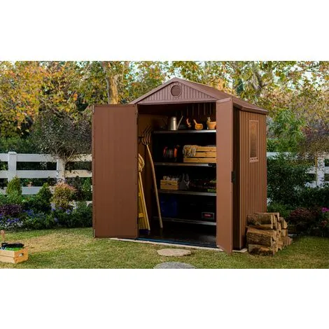 Abri De Jardin Keter En Résine DARWIN 6x4 Bois 4 Abri De Jardin Keter En Résine DARWIN 6x4 Bois – Image 4