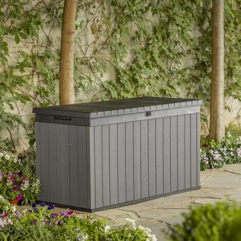 Boîte De Rangement De Jardin Darwin 570 L Gris Keter - Gris 2 Boîte De Rangement De Jardin Darwin 570 L Gris Keter - Gris – Image 2