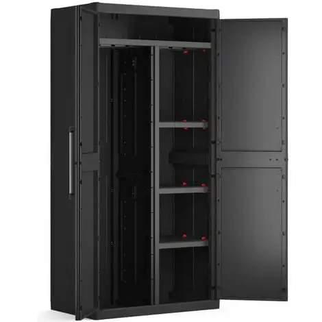 KETER | ARMOIRE UTILITAIRE DETROIT XL , Noir, 89 X 54 X 182 Cm 1 KETER | ARMOIRE UTILITAIRE DETROIT XL , Noir, 89 X 54 X 182 Cm