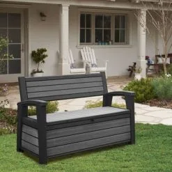 Banc De Jardin 2 Places Avec Boîte De Rangement 227 L Gris Keter - Gris 7 Banc De Jardin 2 Places Avec Boîte De Rangement 227 L Gris Keter - Gris -Keter Soldes Boutique 60630002 3
