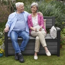 Banc De Jardin 2 Places Avec Boîte De Rangement 227 L Gris Keter - Gris 9 Banc De Jardin 2 Places Avec Boîte De Rangement 227 L Gris Keter - Gris -Keter Soldes Boutique 60630002 5