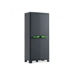 KIS Keter Moby Alto XL - Armoire étanche Cert Ipx3 - Poignée Double Couleur (Vert Ou Gris) - ISTA 6 - 80X44X182H