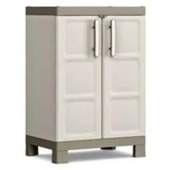 Armoire De Rangement 65 X 45 X 97 Cm 2 Portes KETER 2 étagères Ajustables Gamme Excellence