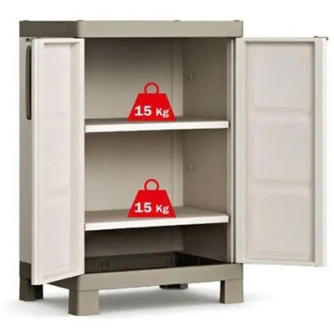 Armoire De Rangement 65 X 45 X 97 Cm 2 Portes KETER 2 étagères Ajustables Gamme Excellence 5 Armoire De Rangement 65 X 45 X 97 Cm 2 Portes KETER 2 étagères Ajustables Gamme Excellence – Image 5