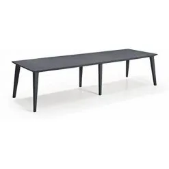 Keter 231183 313 x 98 cm ALLIBERT Lima Table De Salle à Manger – Noir/Graphite