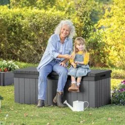 Boîte De Rangement De Jardin Darwin 380 L Gris Keter - Gris 9 Boîte De Rangement De Jardin Darwin 380 L Gris Keter - Gris -Keter Soldes Boutique 64733677 5