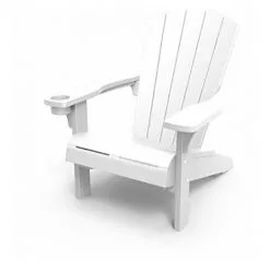 Keter Alpine Adirondack Chaise De Jardin Blanc