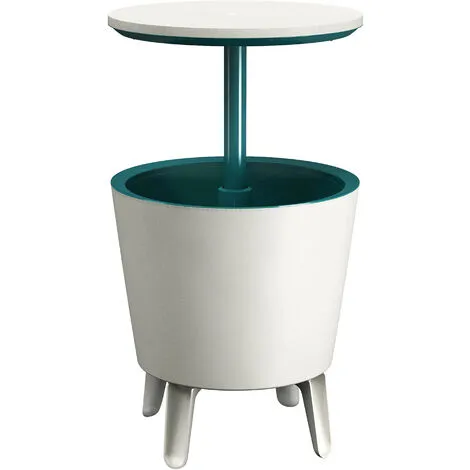 KETER Table De Jardin Bar "Cool Bar" 30L Bac Glaçons Boissons Fraîches Table D'appoint Turqouise-white (en) 2 KETER Table De Jardin Bar "Cool Bar" 30L Bac Glaçons Boissons Fraîches Table D'appoint Turqouise-white (en) – Image 2