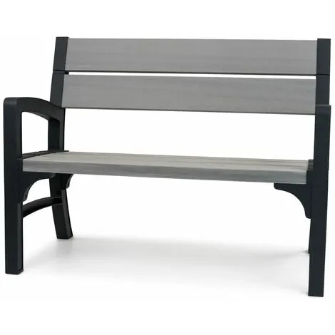 Banc De Jardin à 2 Places Montero Gris 233309 Keter - Gris 2 Banc De Jardin à 2 Places Montero Gris 233309 Keter - Gris – Image 2