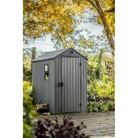 KETER Abri Jardin En Résine DARWIN 46 - 2m² - Gris 3 KETER Abri Jardin En Résine DARWIN 46 - 2m² - Gris – Image 3