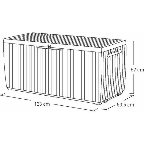 Arcon Springwood Brown 123 X 54 X 57 Cm Keter 4 Arcon Springwood Brown 123 X 54 X 57 Cm Keter – Image 4