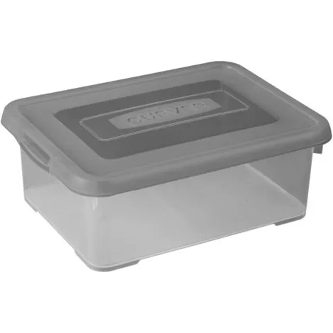 KETER Boîte De Rangement Curver Handy 12L - Gris Fumé 1 KETER Boîte De Rangement Curver Handy 12L - Gris Fumé