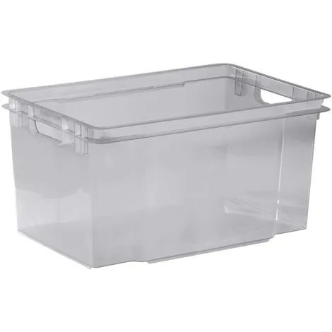 KETER Boîte De Rangement Curver Crownest 50L - Gris Fumé 1 KETER Boîte De Rangement Curver Crownest 50L - Gris Fumé
