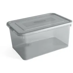 KETER Boîte De Rangement Curver Handy 50L - Gris Fumé