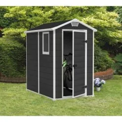 KETER Abri Jardin En Résine PREMIUM 46 SP - 2,5 M² - Anthracite