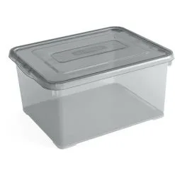 KETER Boîte De Rangement Curver Handy 35L - Gris Fumé